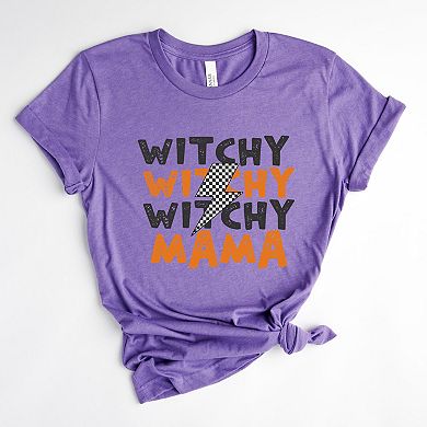Witchy Mama Lightning Bolt - Women's Short Sleeve Graphic T-Shirt