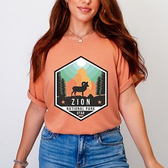 Simply Sage Market Zion National Park Badge Garment Dyed Tee