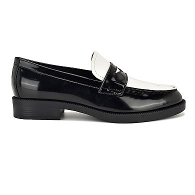 Nine West Berg Women's Almond Toe Slip-On Casual Loafers