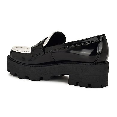 Nine West Keram Women's Slip-On Lug Sole Loafers