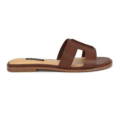 Nine West Giny Women's Studded Slip-On Flat Casual Sandals