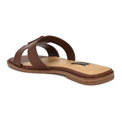 Nine West Giny Women's Studded Slip-On Flat Casual Sandals