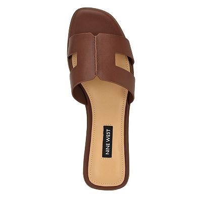 Nine West Giny Women's Studded Slip-On Flat Casual Sandals