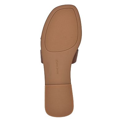 Nine West Giny Women's Studded Slip-On Flat Casual Sandals