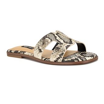 Nine West Giny Women's Studded Slip-On Flat Casual Sandals