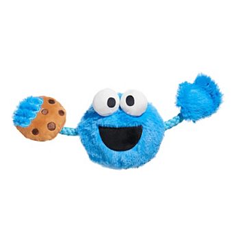 BARK Sesame Street Cookie Monster Tug Plush Pet Toy
