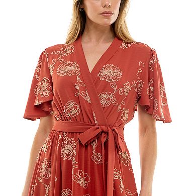 Women's Figueroa & Flower Embroidered Peasant Dress