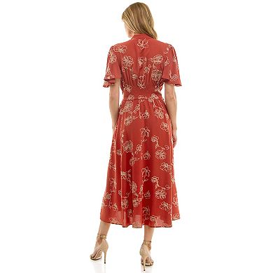 Women's Figueroa & Flower Embroidered Peasant Dress