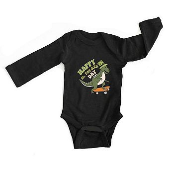 Happy St. Pat-Rex Day Baby Long Sleeve Bodysuit