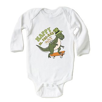 Happy St. Pat-Rex Day Baby Long Sleeve Bodysuit