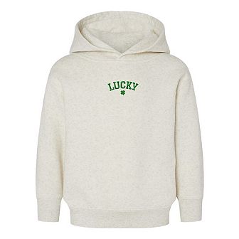 Embroidered Lucky Clover Toddler Graphic Hoodie