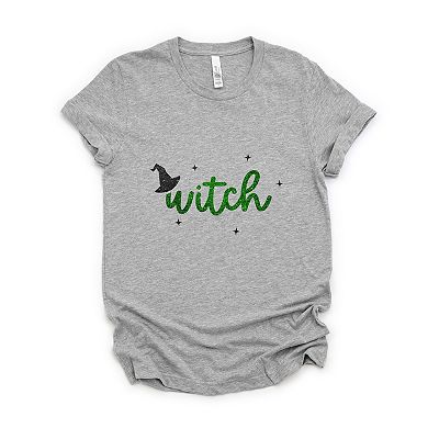 Witch Hat and Stars - Women's Short Sleeve Graphic T-Shirt