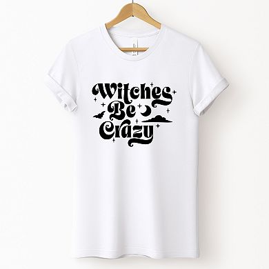 Witches Be Crazy Moon - Women's Short Sleeve Graphic T-Shirt