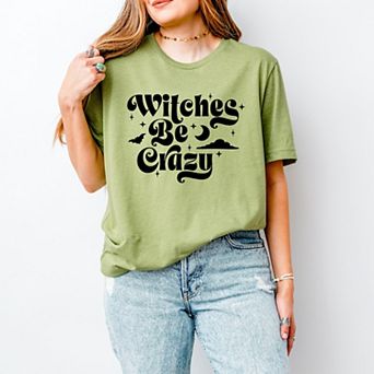 Witches Be Crazy Moon - Women's Short Sleeve Graphic T-Shirt