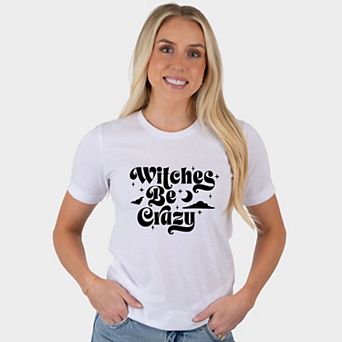 Witches Be Crazy Moon - Women's Short Sleeve Graphic T-Shirt
