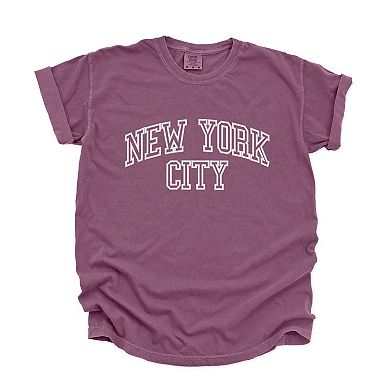 Simply Sage Market Embroidered New York Varsity Garment Dyed Tee