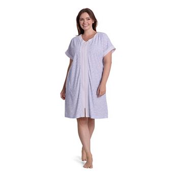 Plus Size Miss Elaine Essentials Terry Short Robe