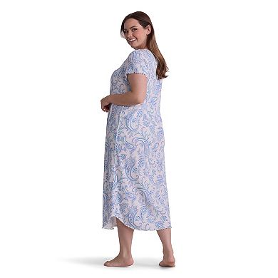 Plus Size Miss Elaine Essentials Cottonessa Long Nightgown