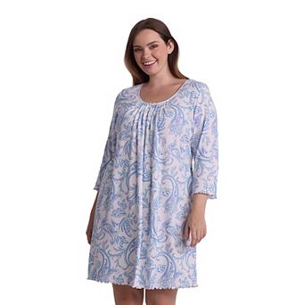 Plus Size Miss Elaine Essentials Cottonessa Short Nightgown
