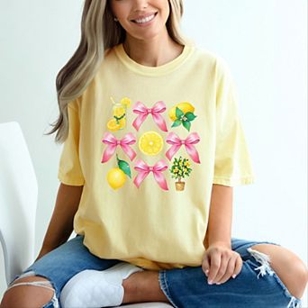 Simply Sage Market Coquette Lemonade Chart Garment Dyed Tee