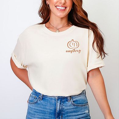 Simply Sage Market Embroidered Pumpkin Everything Garment Dyed Tee