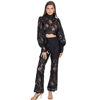 Rebecca Guipure Lace Top & Pant Set