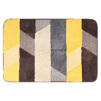 1 pc Soft Bath Mat, Non Slip Absorbent Rug, Rubber Backing Quick Dry Rugs for Shower Floor 24" x 35"