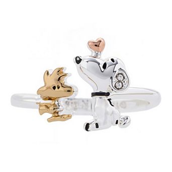 Peanuts Snoopy & Woodstock Sterling Silver Ring