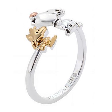 Peanuts Snoopy & Woodstock Sterling Silver Ring