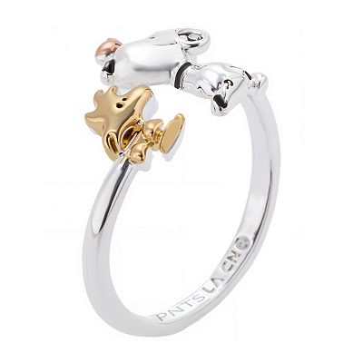 Peanuts Snoopy & Woodstock Sterling Silver Ring