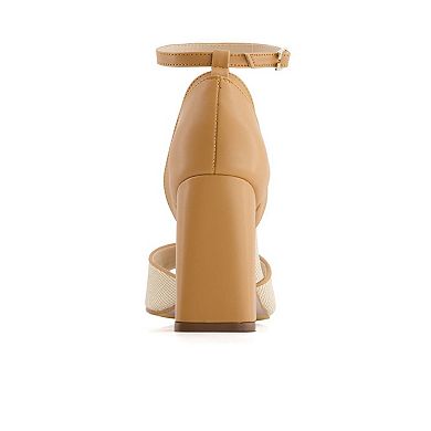 Andrea Women's Heeled Ankle Strap Sandals 65187