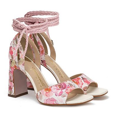 Andrea Women's High Heel Sandals With Rope Ankle Strap 65081
