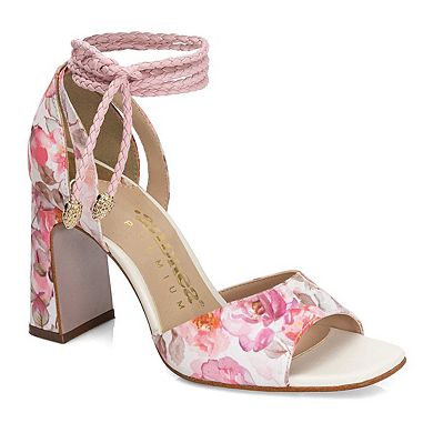 Andrea Women's High Heel Sandals With Rope Ankle Strap 65081