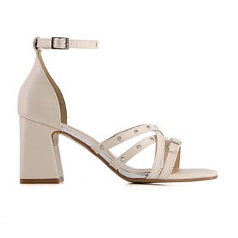 Andrea Women's Ankle Strap Heeled Sandals 64959
