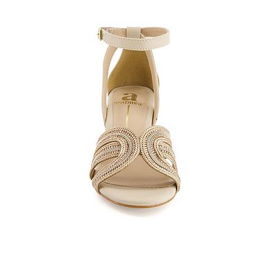 Andrea Women's Medium Heel Ankle Strap Sandals 65167