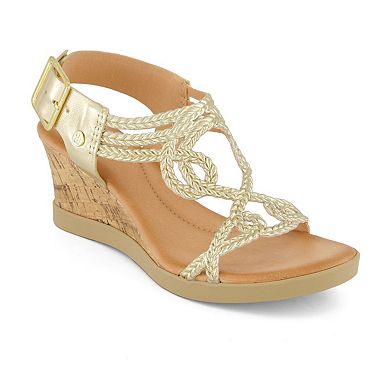 Andrea Women's Wedge Casual Comfort Ankle Strap Sandals 65521