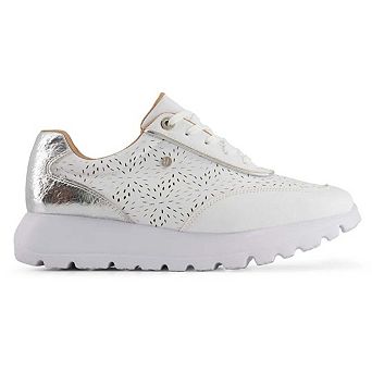 Andrea Women's Casual Sneakers With Laser Cut Pattern 65221