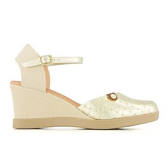 Andrea Women's Wedge Ankle Strap Summer Shoes 65261