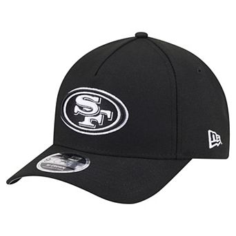 Men's New Era Black San Francisco 49ers Team Collection 9FORTY M-Crown A-Frame Adjustable Hat