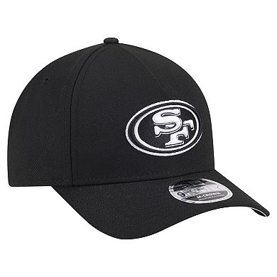 Men's New Era Black San Francisco 49ers Team Collection 9FORTY M-Crown A-Frame Adjustable Hat