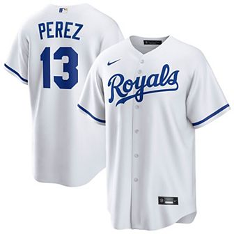 Men's Nike Salvador Perez White Kansas City Royals Home Replica Player Jersey