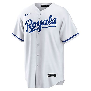 Men's Nike Salvador Perez White Kansas City Royals Home Replica Player Jersey
