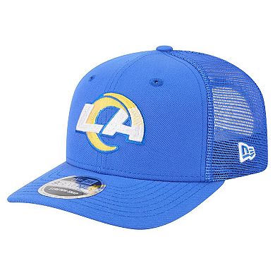 Men's New Era Royal Los Angeles Rams Team Collection 9SEVENTY Stretch-Snap Adjustable Hat