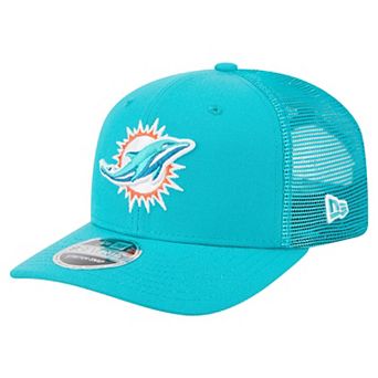 Men's New Era Aqua Miami Dolphins Team Collection 9SEVENTY Stretch-Snap Adjustable Hat