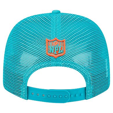 Men's New Era Aqua Miami Dolphins Team Collection 9SEVENTY Stretch-Snap Adjustable Hat