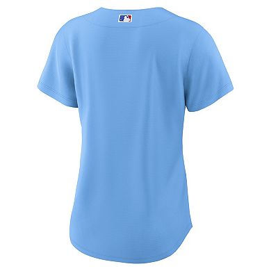 Women's Nike Light Blue Chicago Cubs Alternate 2 Replica Jersey