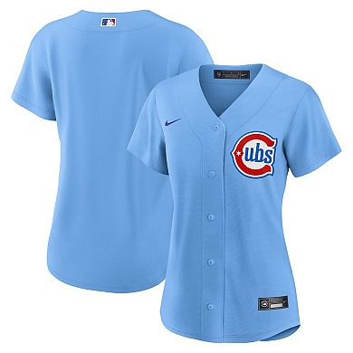 Women's Nike Light Blue Chicago Cubs Alternate 2 Replica Jersey