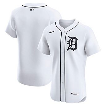 Men's Nike White Detroit Tigers Home Elite Jersey