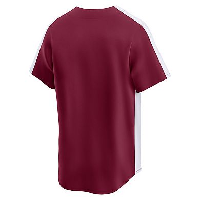 Men's Nike Maroon Philadelphia Phillies Throwback Cooperstown Collection Limited Jersey