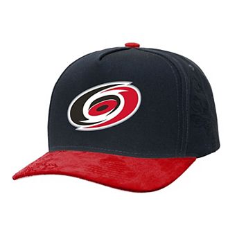 Men's Mitchell & Ness Black/Red Carolina Hurricanes May Flowers Pro Crown Adjustable Hat